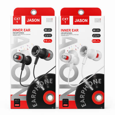 Auriculares Jack 3.5mm CXT1 con Micrófono de 120 cm Ideal para Llamadas y Música