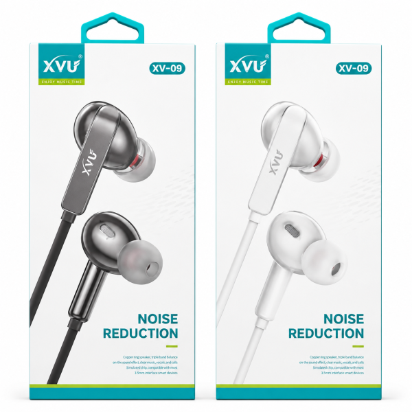 Auriculares Jack 3.5MM XV-09 con Micrófono de 140 CM y Sonido Regulable