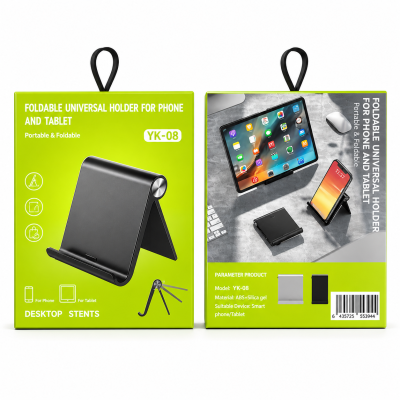 Soporte de Mesa YK-08 para Móviles, Ajustable y Plegable, Ideal para Video, Llamadas y Carga