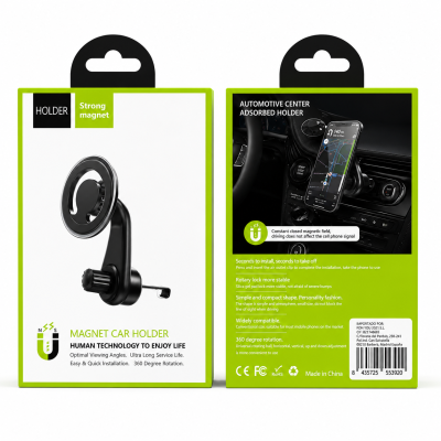 Soporte para Coche YM8-C32 con Base Imantada, Ajustable para Rejilla de Ventilación