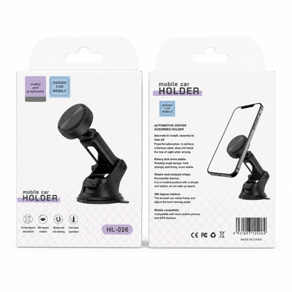 High Stability Magnetic Car Mount, Dashboard, Windshield