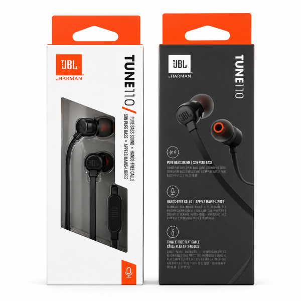 Auricular JBL TUNE 110 en Negro