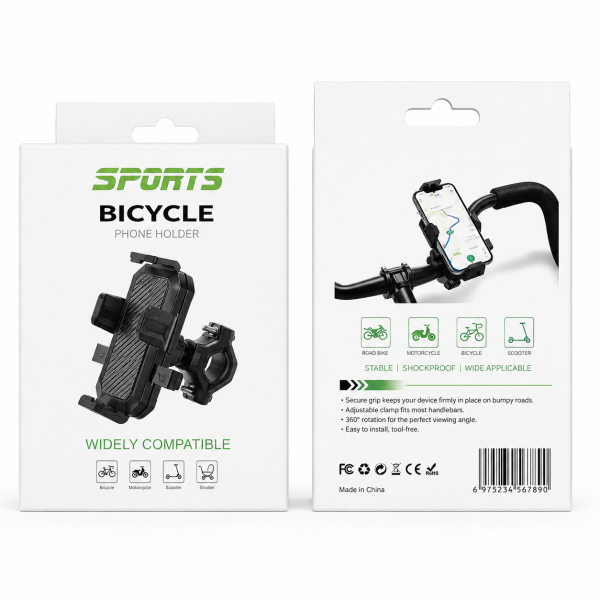 Mobile Phone Holder for Bicycle Non-slip Strong Stability