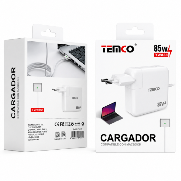 YWA38 Cargador Macbook Magsafe 85W
