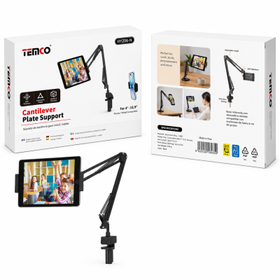 Black Cantilever Tablet Arm Stand