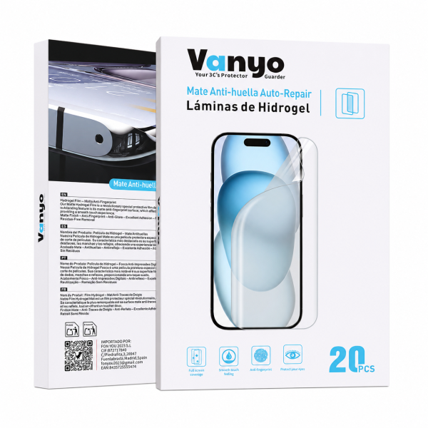 Láminas Hidrogel Premiun AAA Auto Repair Quick Repair Mate Anti Huella Pack 20 unidad