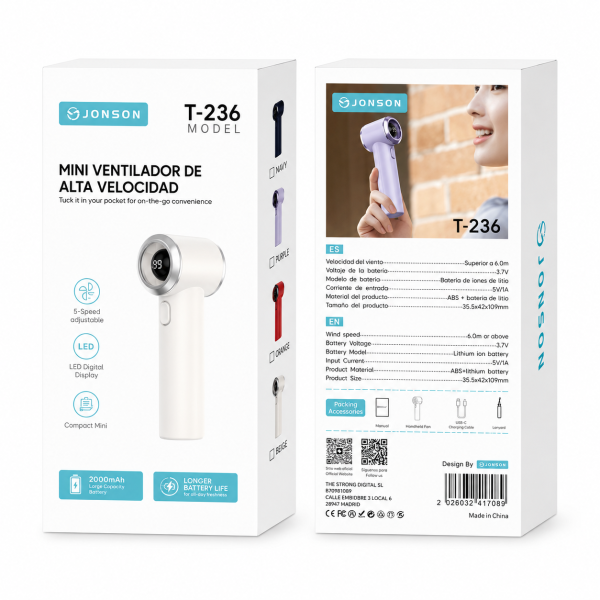 Mini Ventilador de Alta Velocidad