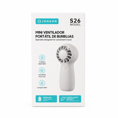 Mini Ventilador Portatil de Burbujas