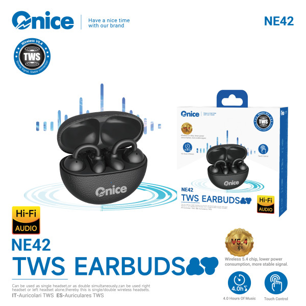 Auricular inalambrico TWS V5.4 IPX4 HIFI Audio 300mAh ONICE NE42