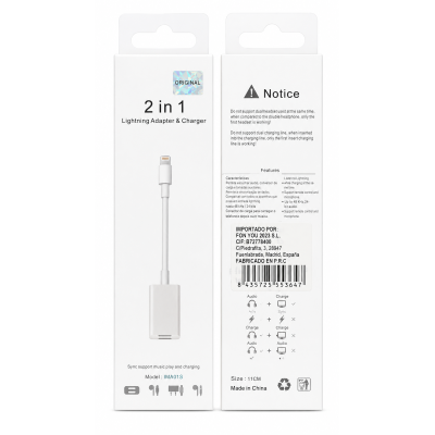 Adaptador de iP a 2 Type-C MA015 2 en 1