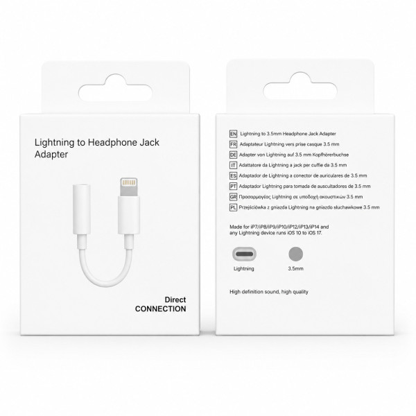 Adaptador de Audio iPhone- Jack Directo sin Bluetooth