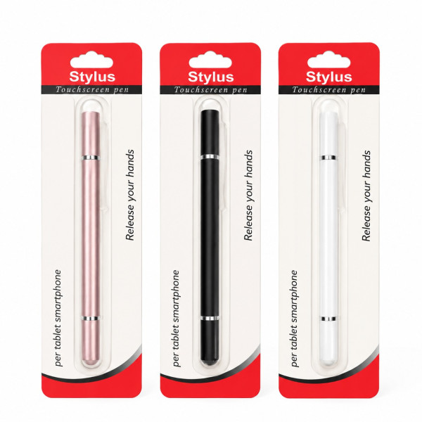 Lápiz Táctil Capacitivo JB23, Stylus 2 en 1 para Tableta, IPhone, IPad, Samsung y Teléfonos Android