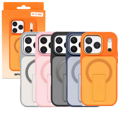 Funda magnética para iPhone 17 Pro Max con soporte plegable, compatible con MagSafe, resistente a golpes y arañazos