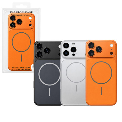 Funda Color con Magsafe Metalica Fina Tacto Movil para iPhone 17 Pro Max