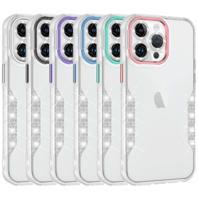 Funda Transparente con Camara Enchapado para iPhone 14 Pro