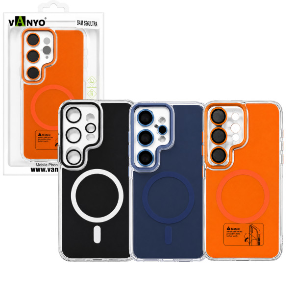 Funda transparente magnética para Samsung Galaxy S26 Ultra, compatible con MagSafe, protección antigolpes y anticaídas
