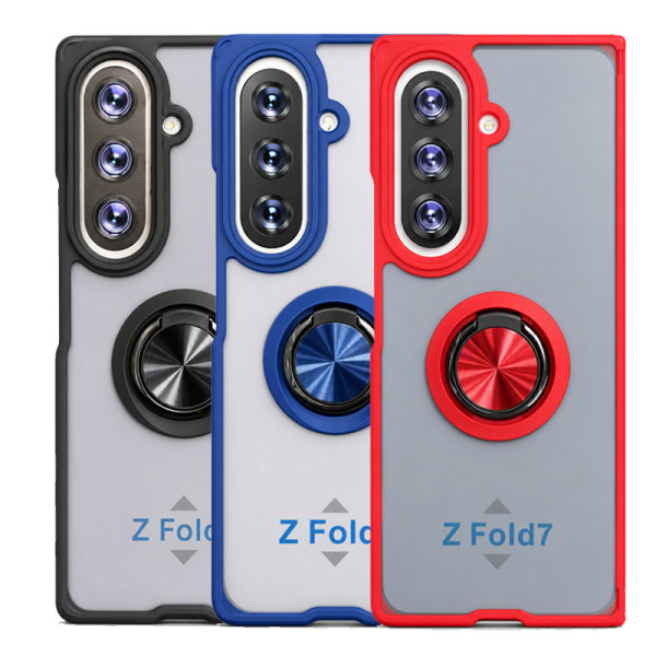Funda Mate Translúcido Soporte Anillo iman 360 Grados para Samsung Z Fold 7