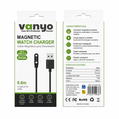 Cable de Carga Smart Watch 16-C 9MM / 2.54 MM