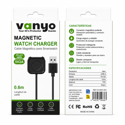 Cable de Carga Smart Watch P6-4.0 4MM
