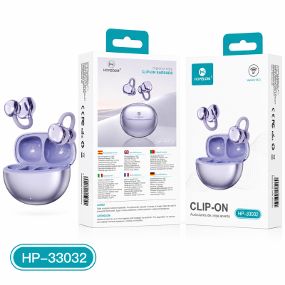 Auriculares Inalambricos con Pinza TWS V6.0 HP33032 Morado