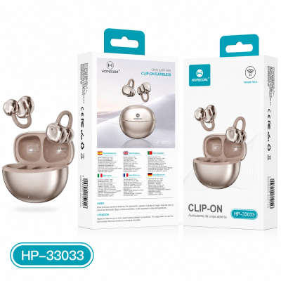 Auriculares Inalambricos con Pinza TWS V6.0 HP33033 Marron