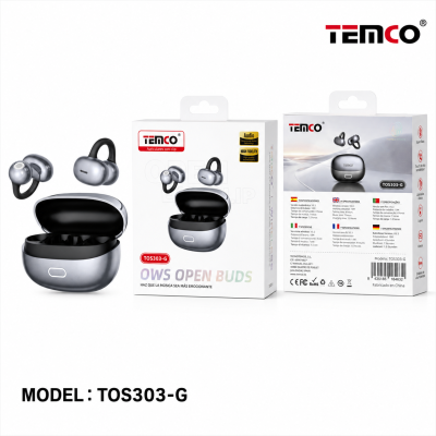 Auriculares Inalambricos con Pinza TWS V6.0 TOS303-G Gris