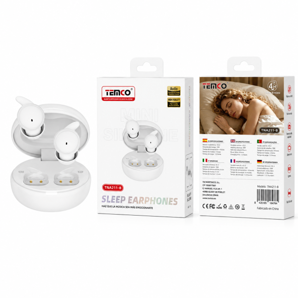 Auriculares Inalambricos TWS V6.0 TNA211-B Blanco