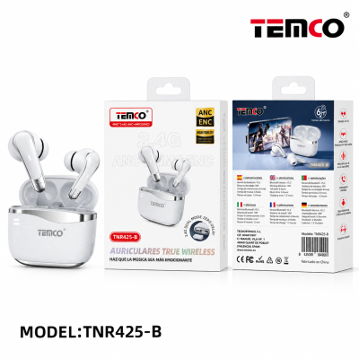 Auriculares Inalambricos ANC ENC TWS V6.0 TNR425-B Blanco