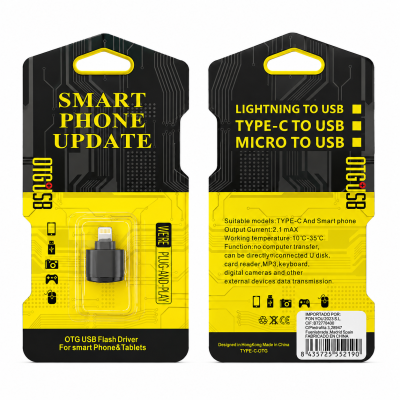 Dispositivo OTG / USB de Memoria Lightning , Lector de Tarjetas, MP3, Cámaras y Extensión de Datos