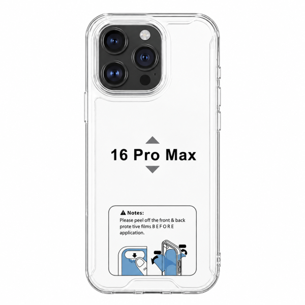 Shockproof Transparent Hard Case For iPhone 16 Pro Max