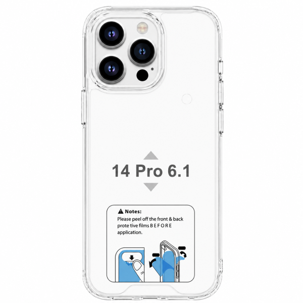 Funda Rígida Transparente Antigolpe Para iPhone 14 Pro