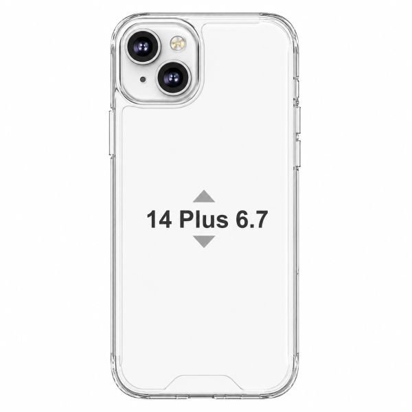Funda Rígida Transparente Antigolpe Para iPhone 14 Plus