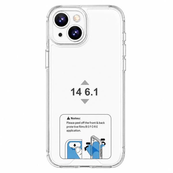 Shockproof Transparent Hard Case For iPhone 14