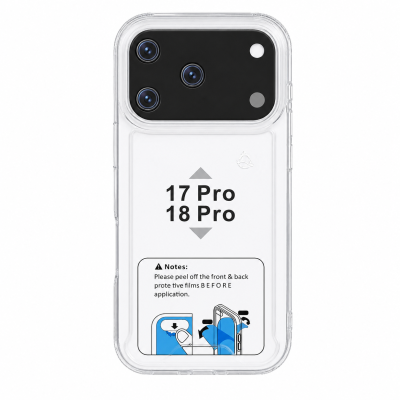 Funda Rígida Transparente Antigolpe Para iPhone 18 Pro