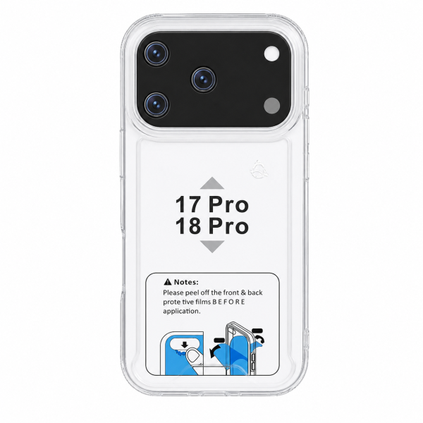 Funda Rígida Transparente Antigolpe Para iPhone 18 Pro