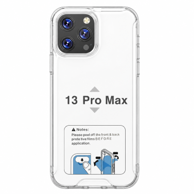 Estojo rígido transparente à prova de choque para iPhone 13 Pro Max