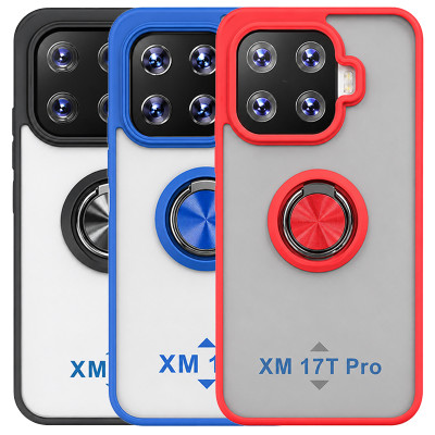 Funda Mate Translúcido Soporte Anillo iman 360 Grados para Xiaomi Mi 17T
