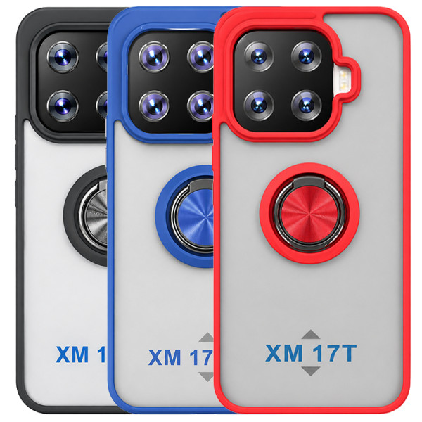 Funda Mate Translúcido Soporte Anillo iman 360 Grados para Xiaomi Mi 17T Pro