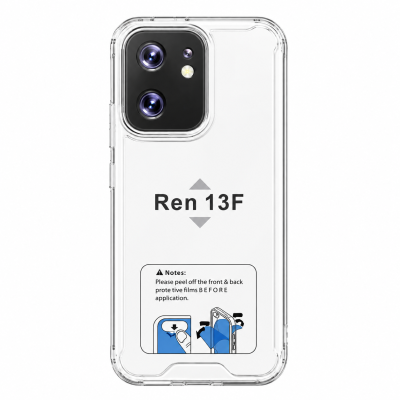 Funda Rígida Transparente Antigolpe Para Reno 13F