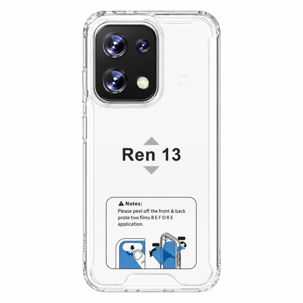 Funda Rígida Transparente Antigolpe Para Reno 13