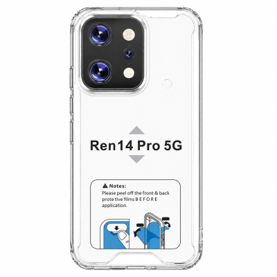 Funda Rígida Transparente Antigolpe Para Reno 14 Pro