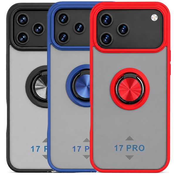 copy of Funda Mate Translúcido Soporte Anillo iman 360 Grados para iPhone 16 Pro