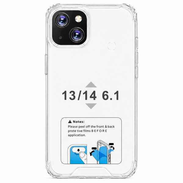 Shockproof Transparent Hard Case For iPhone 13
