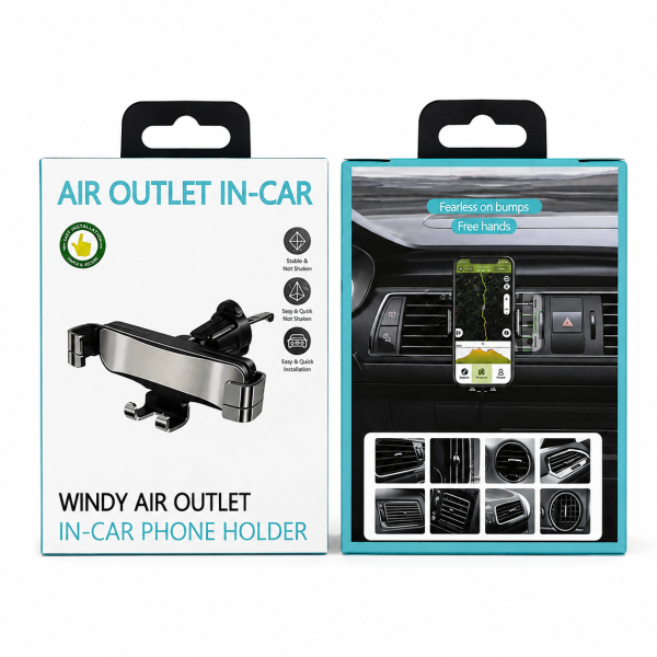 Soporte para Coche Y15-C17, Ajustable para Rejilla de Ventilación, Fijación Segura para Móviles