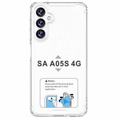 Estojo rígido transparente à prova de choque para Samsung Galaxy A05S