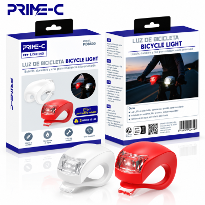 Luz De Advertencia Nocturna Resistente al Agua para Bicicleta PD8600