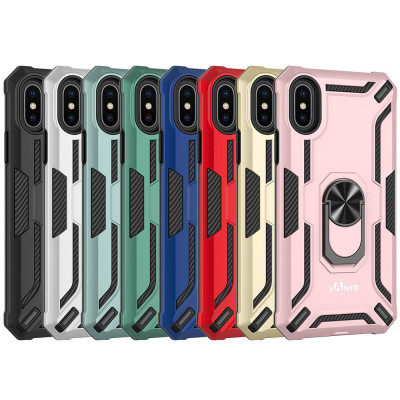 Military Rigid Shockproof Case with Ring for iPhone XS MAX