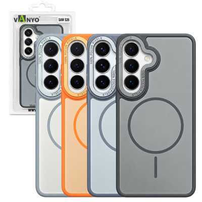 Funda Magnética MagSafe Color Sólido con Protección de Cámara para Samsung S26