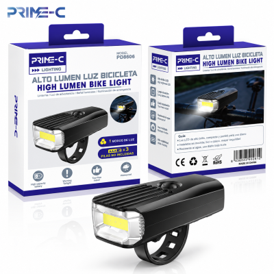 Luz Delantera LED de Alta Potencia para Bicicleta PRIME-C PD8606