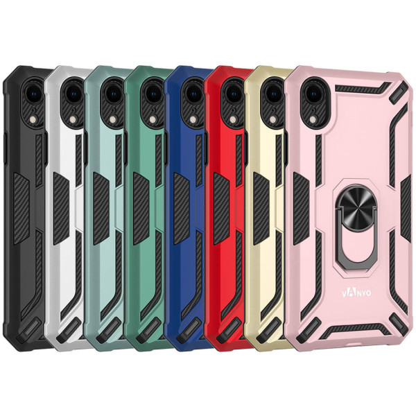 Military Rigid Shockproof Case with Ring for iPhone XR
